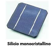 Silicio monocristallino Vantaggi: Alta efficienza.