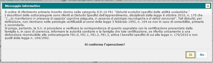 - Completo : in tal caso il sistema, prima di procedere al salvataggio, esegue una serie di controlli sulla validità e completezza dei dati inseriti (consultare al riguardo anche le Note 1 e 2); in