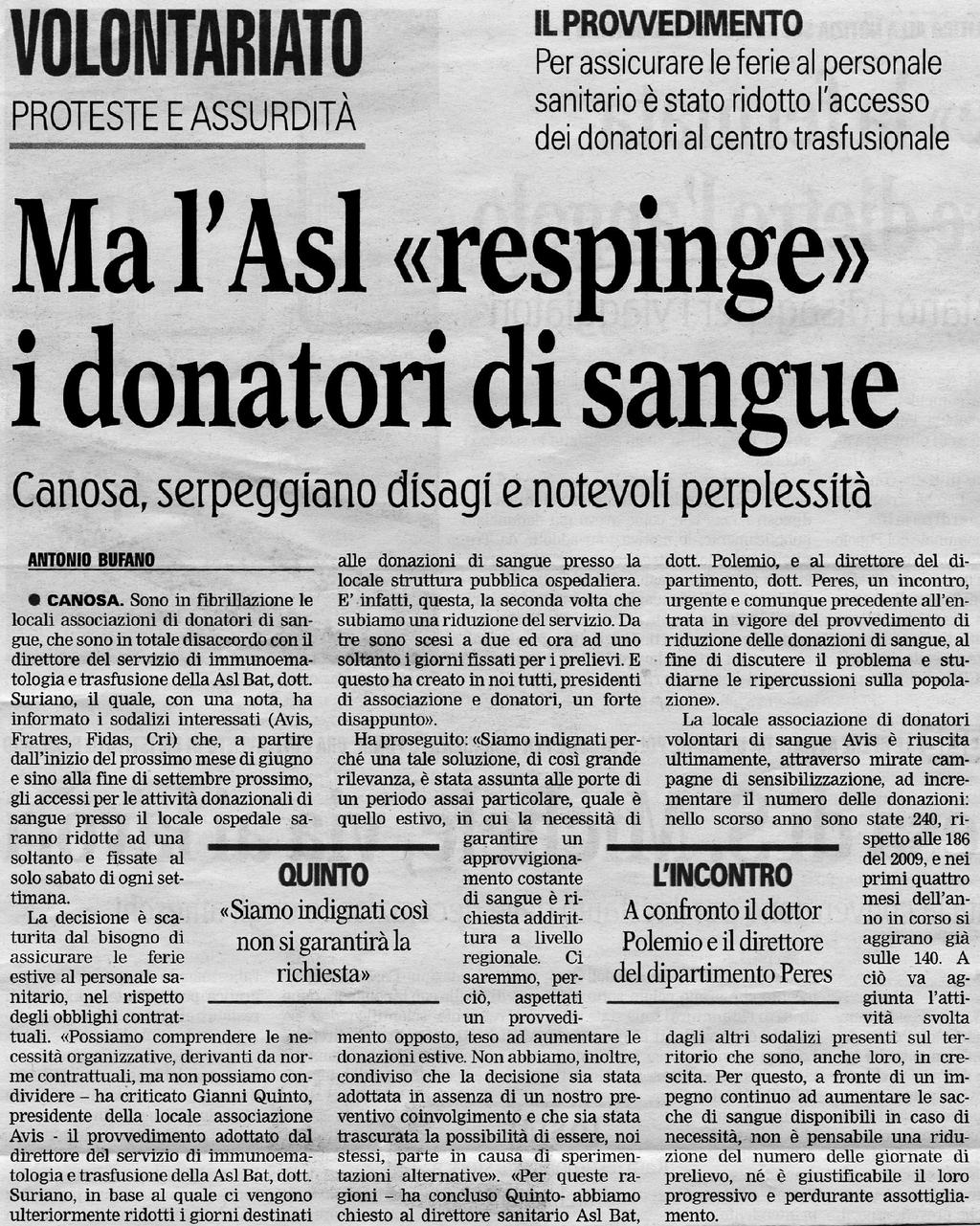 Rassegna Stampa del 26 maggio 2011 Da La