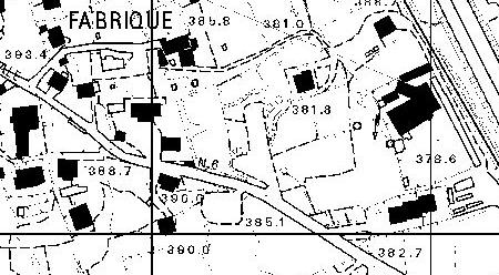Figura n. X - Comune di Champdepraz località Fabrique - misure del 26/04/02 ELETTRODOTTO AT Centro linea N 10 Casa A N 2-4 Scala: 1/3000 Graf.