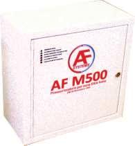 AF M500-AF M500B Impianti di sovrappressione per filtri-fumo L impianto AF M 500 è un sistema di pressurizzazione a flusso parzializzabile conforme al D.M. 30 Nov 1983 e specifico per i locali filtro fumo.