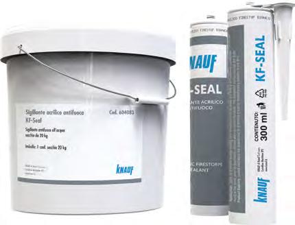 ATTRAVERSAMENTI KF-SEAL Sigillante acrilico antifuoco KF-SEAL è un sigillante antifuoco all acqua che garantisce una tenuta perfetta al fumo e alle fiamme.