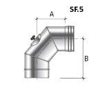 27 0 68 78 90 2 26 290 6 77 90 9 28 228 27 270 3 30 Curva 90 con ispezione 90 curve with inspection Tappo di ispezione con guarnizione siliconica. Resistenza max C.