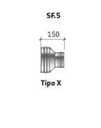 Maggiore Large diameter prodotto Product code 2-2 2-3 2-2- 2-6 2-8 2-2-23 2-2 2-30 2-3 2-0 30 0 0 60 80 Riduzione tipo X X type adapter Esempio