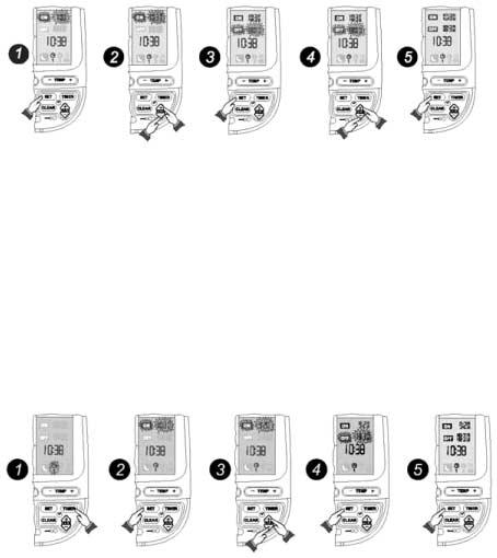 6 6.05 ATTIVAZIONE E DISATTIVAZIONE TEMPORIZZATA Per impostare un attivazione e disattivazione temporizzata occorre porre in atto quanto segue dopo avere selezionato il timer T,T2,WKT o WKT2.