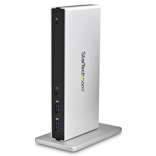 Docking Station Universale per Laptop USB 3.0 per dual-monitor DVI Gigabit Ethernet con adattatori HDMI / VGA Product ID: USB3SDOCKDD Questa Docking Station Universale per Laptop USB 3.