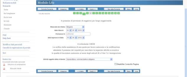 Pssess del permess di sggirn per lung sggirnante e certificazine attestante il pssess dei requisiti: 1.