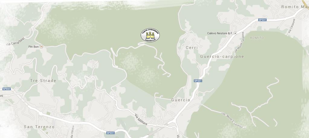 LOCATION PRESSO IL CAMPO DI TIRO FORTE CANARBINO (La Spezia) COORDINATE GOOGLE: 44 05 51.30 NORD - 9 53 30.