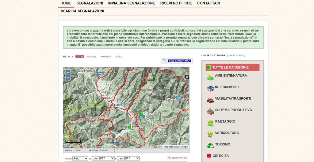 Come presentare i contributi inviare una segnalazione/contributo