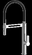 360 movable - Hand shower: integrated 2 functions - Cartridge: Ø 35 mm - Extractable and adjustable hand shower 586 mm