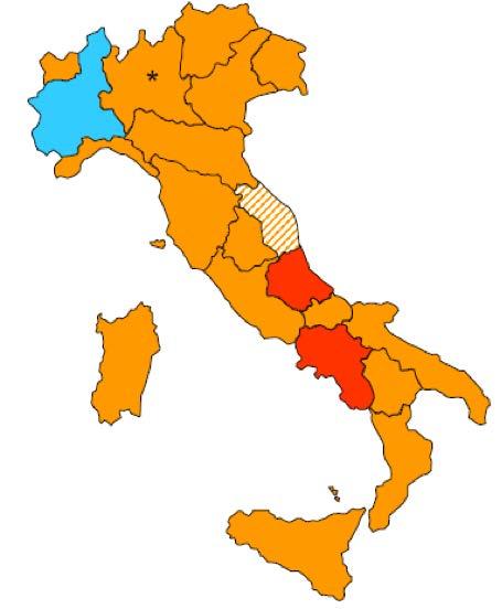 Raccomandazioni per PCV7 in ambito pediatrico, per Regione, in Italia (maggio 2009) Gratuita ed attiva per tutti i nuovi nati Gratuita per i bambini in comunità; co-payment per