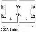 Linee di alimentazione Sistema busbar compatibile con linea BLU (conduttori pre-montati) TR85 disegni e dimensioni compatibile con linea GIALLA