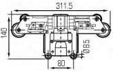 TR8518-TR8519-TR8532 linea TR85 carrello 70 amp TR8518 4 poli L1-L2-L3-PE TR8519 5 poli