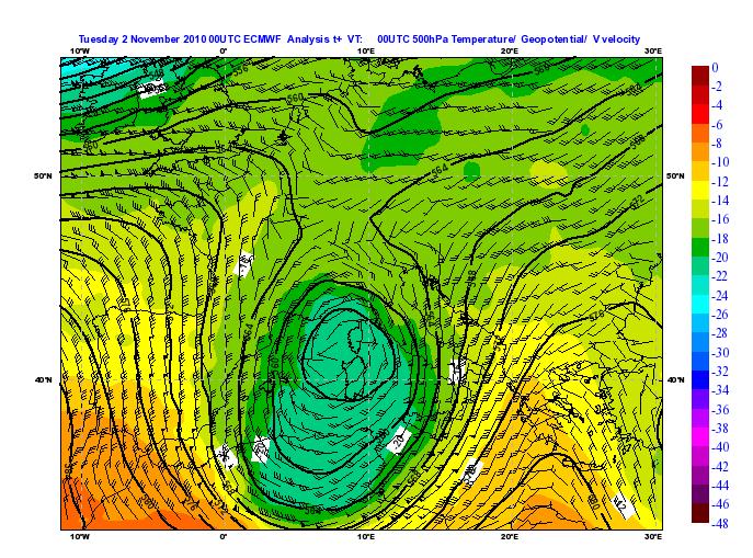 850 hpa (a destra).