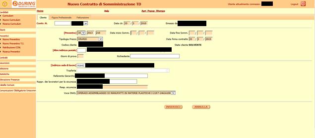 Automaticamente si genereranno i giorni di prova previsti: è necessario ricordare che qualora il candidato abbia già lavorato presso l azienda utilizzatrice,