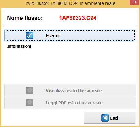 Una volta confermata la denominazione del file, il software esegue l'operazione di firma in base all'opzione attivata in fase di configurazione (par. 1.1).