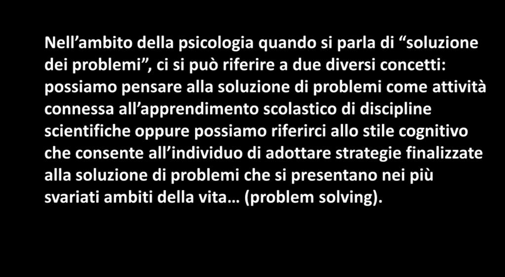 La soluzione