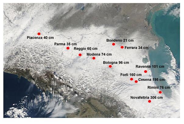 Casi climatici anomali più frequenti Nevone, febbraio