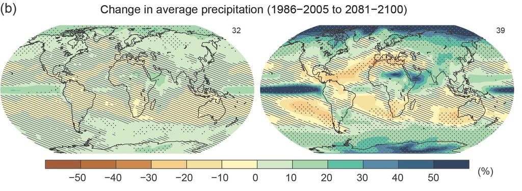 futuro: 2100, la precipitazione media
