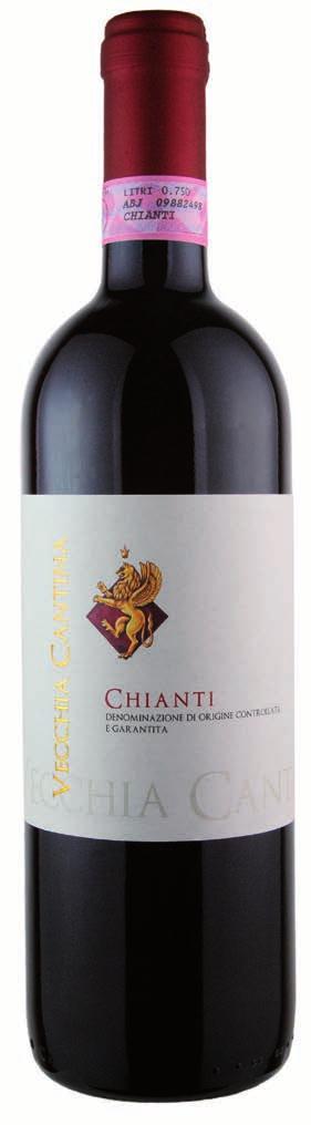 CHIANTI DENOMINAZIONE DI ORIGINE CONTROLLATA E GARANTITA CERTIFIED AND GUARANTEED DENOMINATION OF ORIGIN Zona di produzione: Montepulciano Siena Resa per ettaro: 90 q.li uva pari a 63 hl.