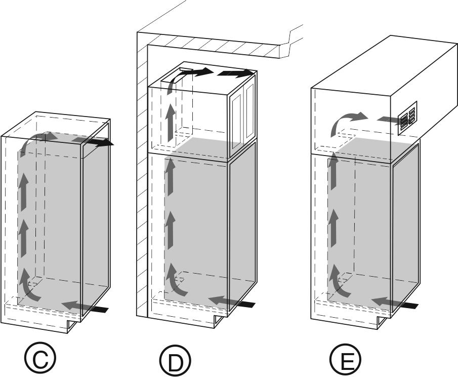 6 Porta del mobile - Per il mobile da cucina sono necessarie due porte: una superiore per il vano frigorifero e una inferiore per il vano congelatore.