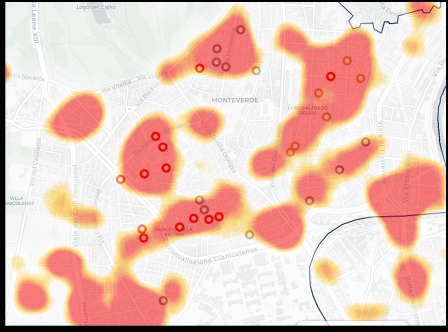 sulle reti di distribuzione, programmati valutando i seguenti aspetti: Guasti interventi per i quali è stato calcolato un elevato indice di rottura (prevalentemente per i Comuni fuori Roma) ed in