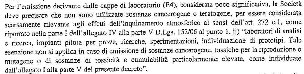 46) R. Si veda l elaborato Piano di gestione operativa cap. 5 Trattamento emissioni gassose e cap.6 Gestione malfunzionamenti/eventi eccezionali 47) R.