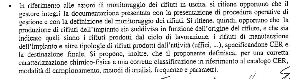 Si veda l elaborato Piano di gestione operativa cap.