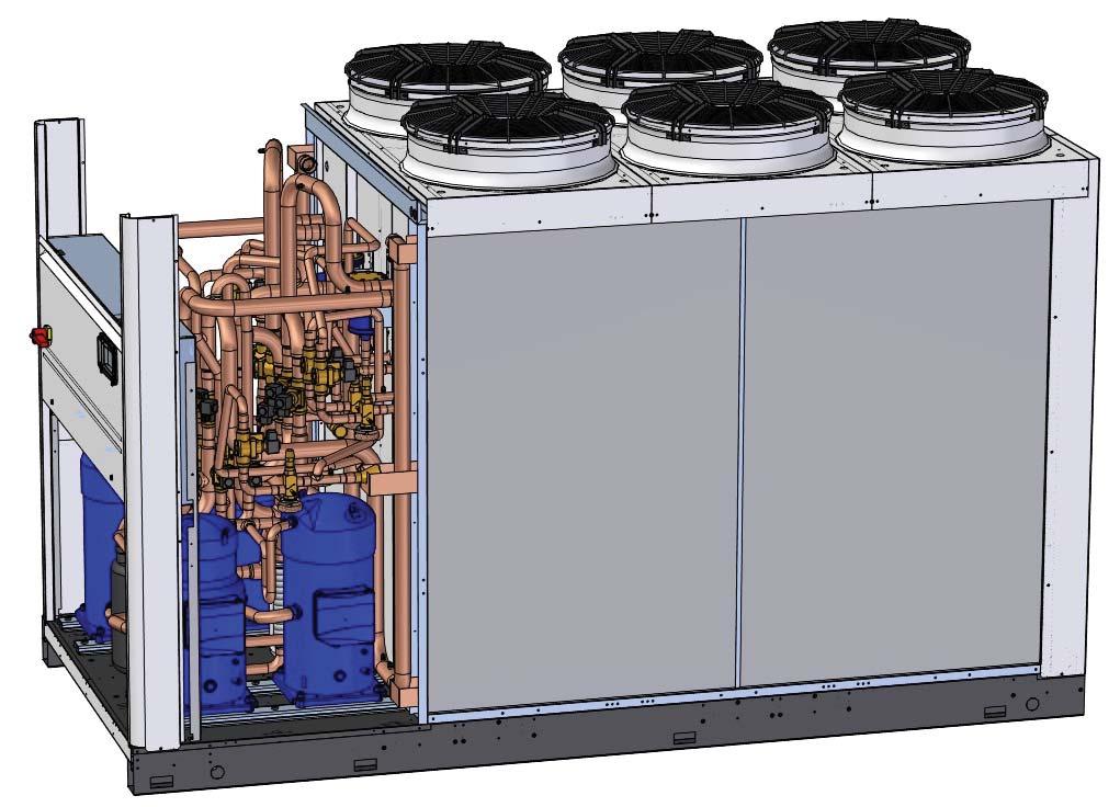 CircuitofrigoriferodiunLCPM 1.3.1 Compressori Sulle unità LCP sono utilizzati solo compressori di tipo Scroll di primaria marca internazionale.