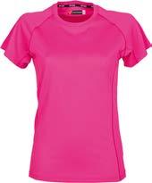 Articolo: RUNNER LADY T-shirt tecnica-sportiva sfiancata da donna con manica raglan, doppia cucitura laterale per una migliore vestibilità, nastratura al collo.
