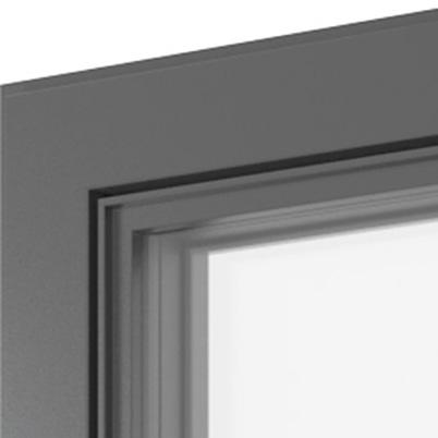 Anta dall estetica tipica delle finestre in ferro. Nell immagine: esecuzione ad un anta, all esterno e all interno alluminio F716 grigio antracite perfette. I plus di questa finestra Finstral.