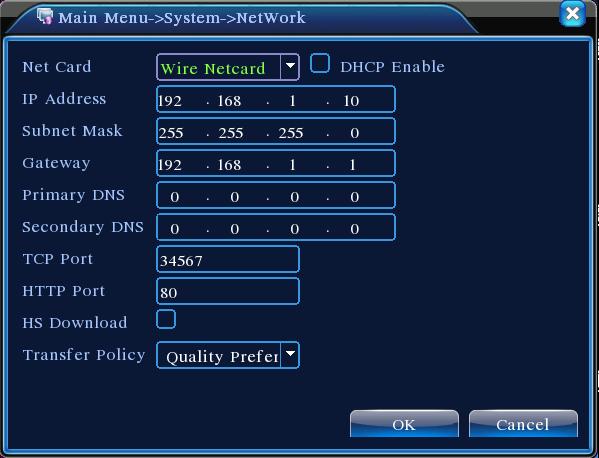 Note:Vai su main menu > system settings > network settings,seleziona auto obtain IP address (Il router deve avere abilitato il DHCP);Se non funziona nemmeno in questo modo bisogna fare riferimento a