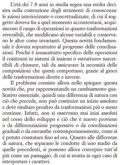 Lezione 4: 14 marzo Lo stadio operatorio concreto I sottostadio (7-8 anni) p.