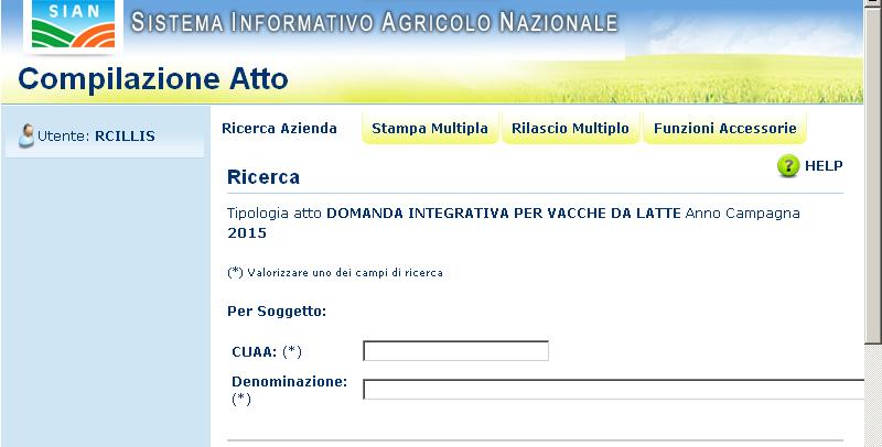 1 GENERALITA I produttori che hanno richiesto nella domanda unica 2015 il sostegno specifico per le