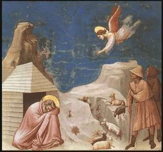 Giotto, Sogno di Gioacchino, inizi XIV sec. Le diagonali Le diagonali sono facilmente viste come linee dinamiche.