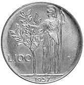 175 3097 100 Lire 1957 - Gig.