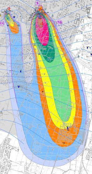 Tagliatella si registrano livelli di contaminazione e direzione di trasporto, conformi con quanto osservato nella prima fase del progetto, con orientamento verso il plume 10; Plume 10 Il plume nell