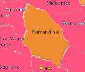 COMUNE DI FERRANDINA PROVINCIA DI MATERA descrizione geografica Il comune di Ferrandina sorge su un rilievo collinare posto lungo la valle del Basento.