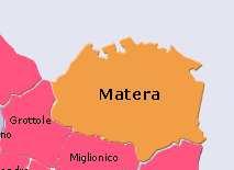 COMUNE DI MATERA PROVINCIA DI MATERA descrizione geografica La città si trova nella parte orientale della Basilicata a 40 m s.l.m., al confine con la Puglia.