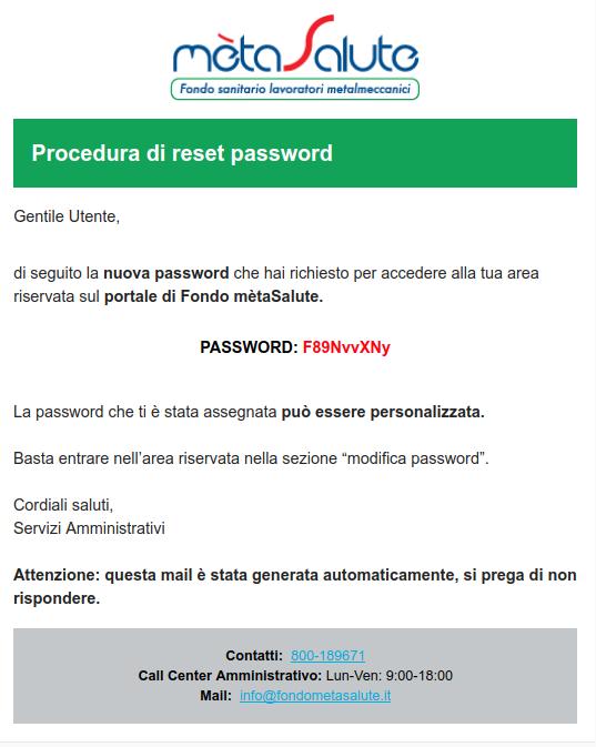 MANUALE DIPENDENTE Una volta autenticati sul portale è possibile sostituire la password inviata per e-mail cliccando sul pulsante