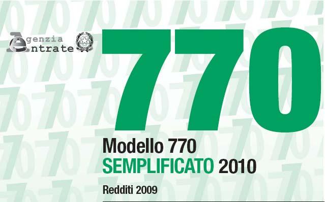 Vicenza, 15 Giugno 2010 Il Modello 770 / 2010 Semplificato