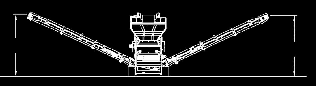 600 mm 1.600 mm Nastro convogliatore per fuori misura, 3.660 mm 3.