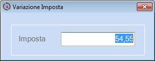 Utilizzando il tasto funzione dell'imposta della cella, con possibilità di modifica: viene aperta una finestra con il calcolo Utilizzando il tasto funzione si accede al campo