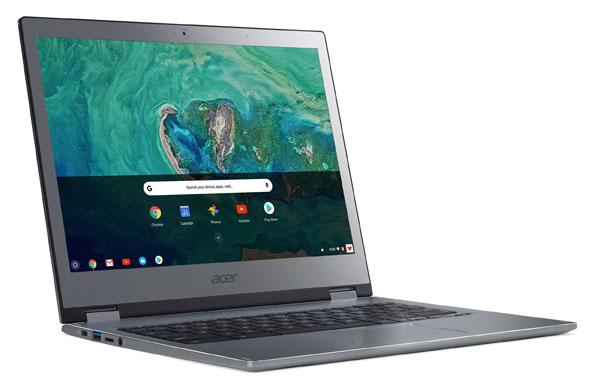 Acer ha presentato nella giornata di oggi due nuovi Chromebook premium progettati per l'uso aziendale: il convertibile Chromebook Spin 13 (CP713-1WN) dispone di cerniere a 360 gradi che lo rendono