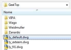 SPAC Automazione CAD 2018\Librerie\Quadri\GestTop ly_default.dwg Apri Digitare le misure X, Y, Z Salva Utilizzando il file ly_default.