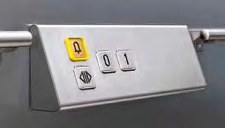 I pulsanti possono essere disposti in colonne singole, doppie o triple, in funzione del numero dei piani.