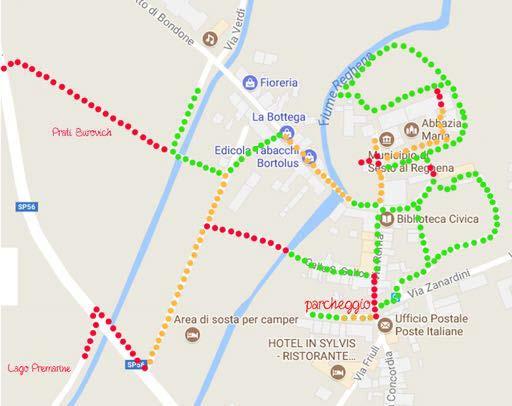 Informazioni accessibilità SESTO AL REGHENA Rilevazione effettuata da: Valentina Cainero Data rilevazione: 29 agosto 2017 Itinerario previsto: Visita esterna al borgo di Sesto al Reghena Durata del