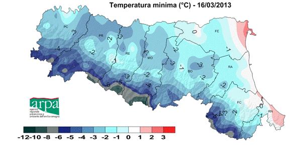 Bollettini previsionali Servizio previsione gelate a breve termine