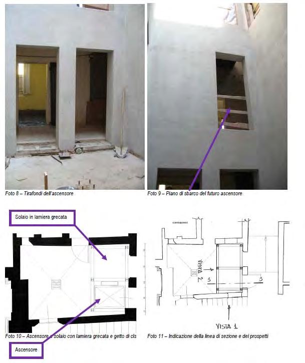 NELL AGGIORNAMENTO DEL PSC SI DESCRIVONO I LAVORI DA ESEGUIRE CON IMMAGINI FOTOGRAFICHE DELLO STATO DEI LUOGHI E I