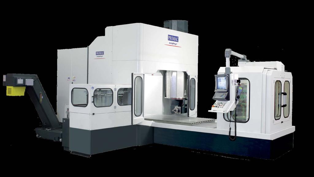 High-speed work centres that configurable for, 4, 5 or 6 continuous axis ZEPHYR work centres are designed and built entirely, with the aid of three dimensional parametric design prograes, inside